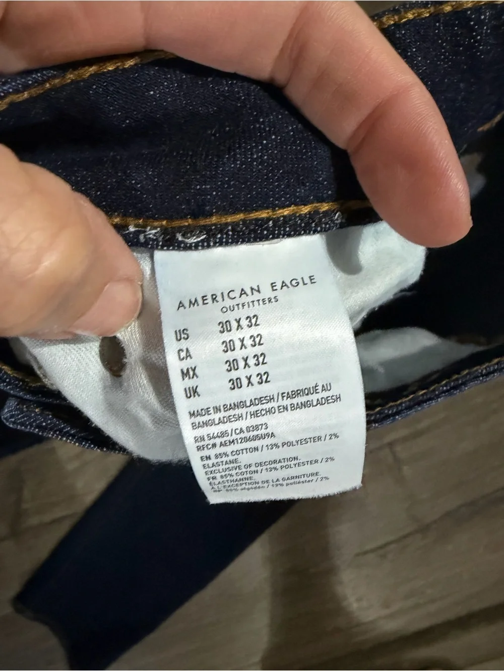 American Eagle Next Level Flex Jeans Men’s 30x32 Dark Wash Slim Straight Stretch